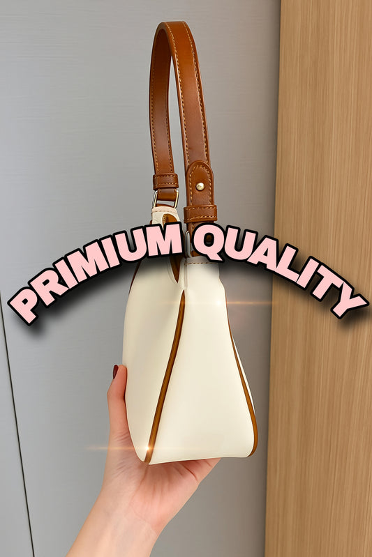 Crescent Vegan Leather Shoulder Bag | Trendy Handbag for Women